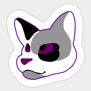 Ace Pride Cat Sticker